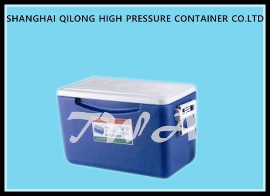中国 耐久白い上および青い氷のクーラー箱強い負荷軸受け容量のプラスチック クーラー箱 サプライヤー