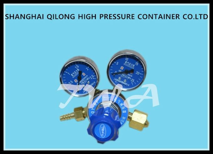 青い酸素の産業ガスの調整装置の空気圧O2シリンダー調整装置